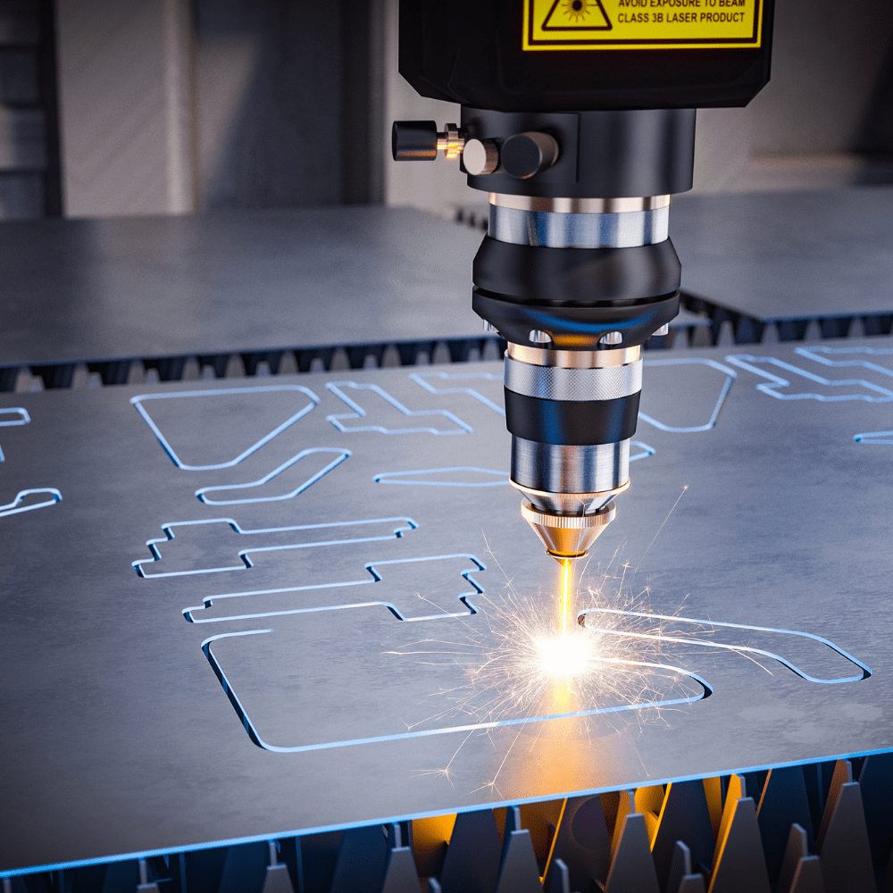 Laserschneiden von Edelstahl bei Aquarius Industries Maschinenbau in Wildeshausen